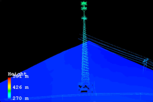 LiDAR of Telecommunications Tower