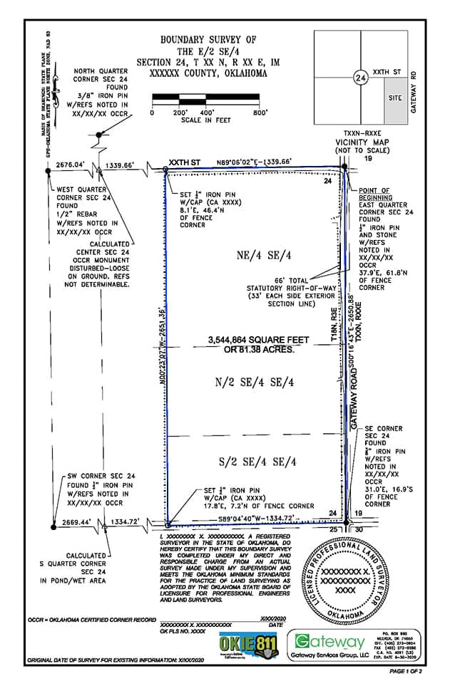 Example Surveying Plats And Maps Smoky Mountain Land Surveying - Reverasite
